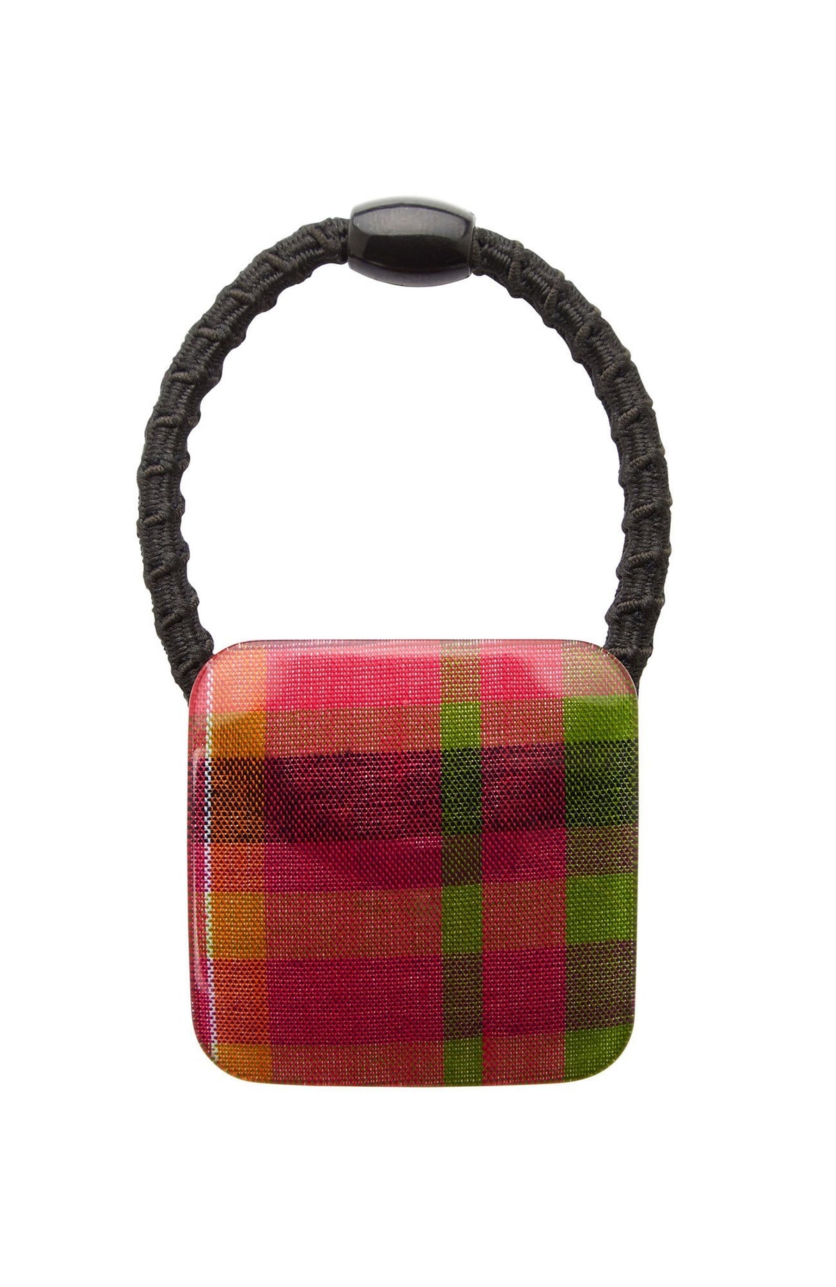 Curved Square Pony - Plaid
