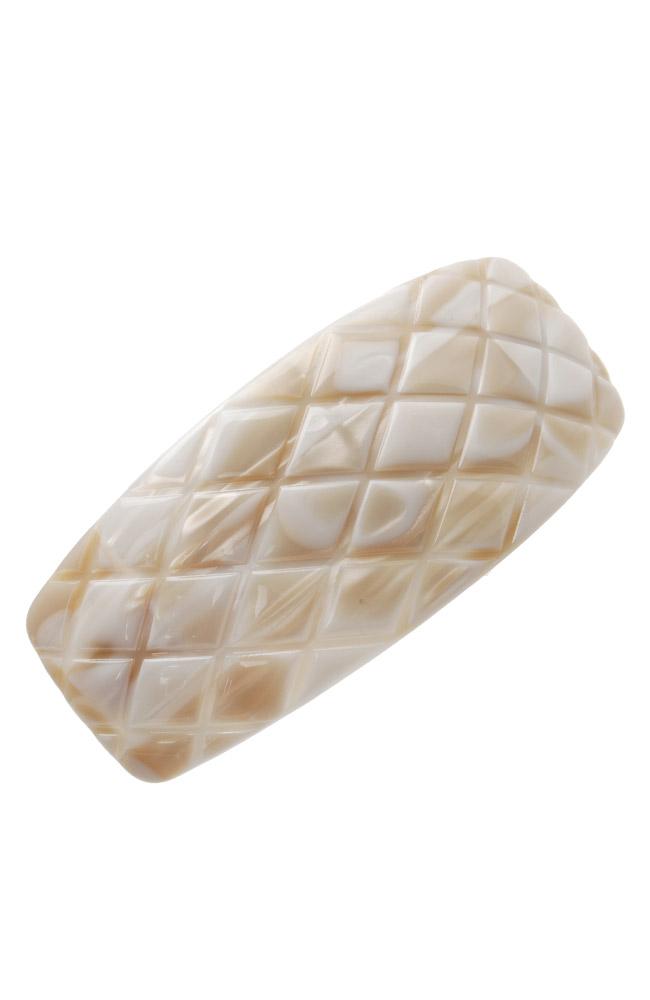 Quilted Tapered Volume Barrette - Classic