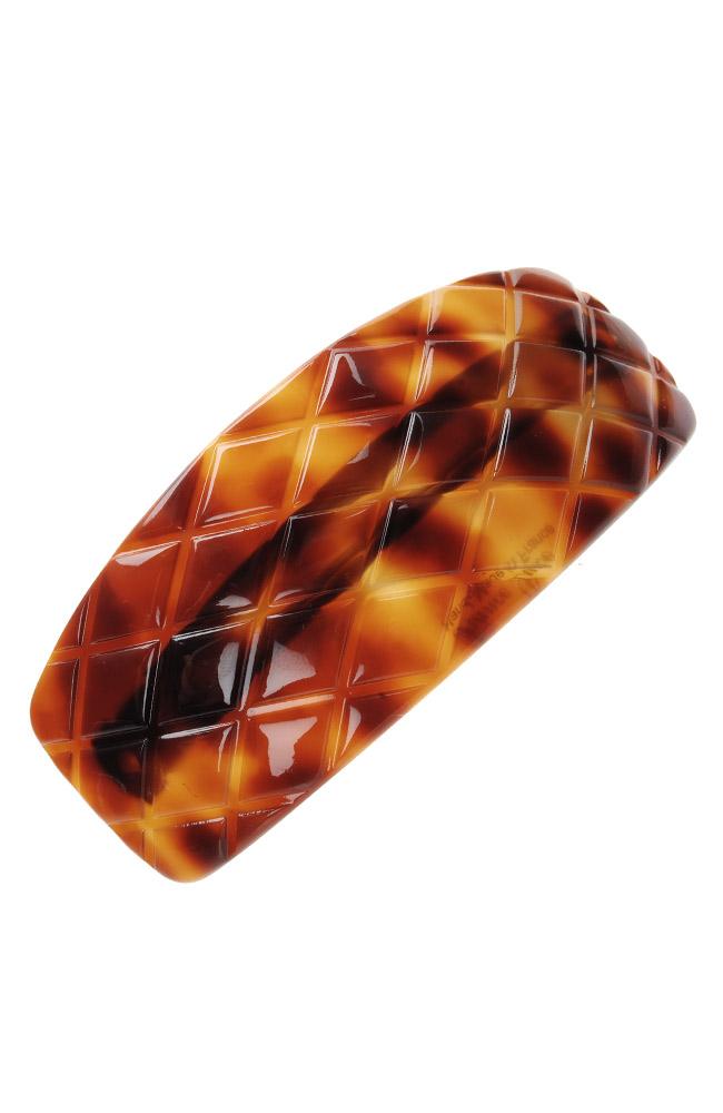 Quilted Tapered Volume Barrette - Classic