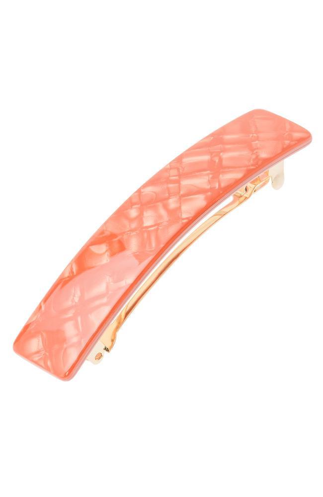 Rectangle Barrette - Frost