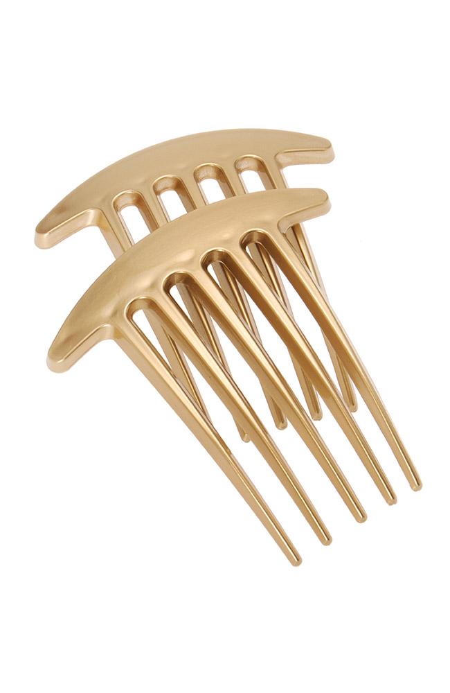 Belle Five Tooth Interlocking Comb Pair