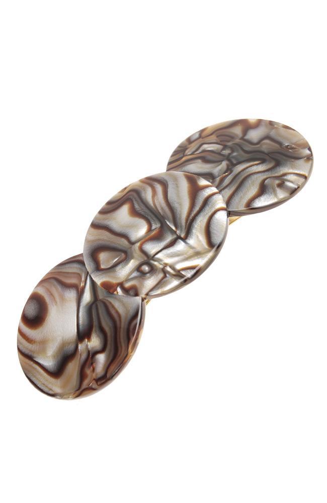 Triple Simple Circle Barrette - Classic