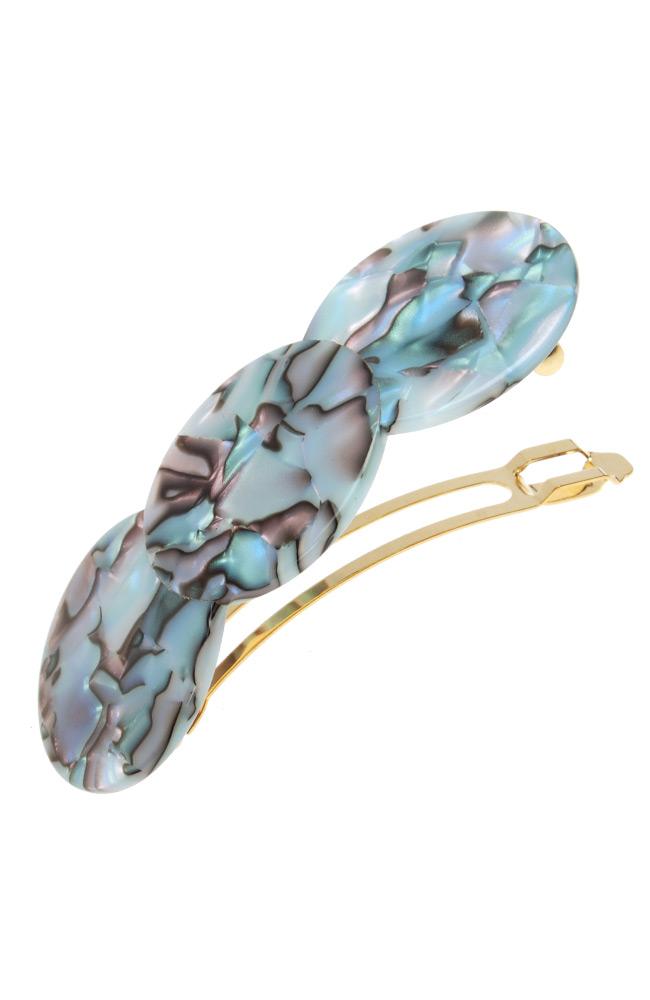Triple Simple Circle Barrette - Classic