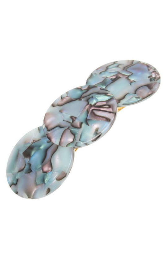 Triple Simple Circle Barrette - Classic