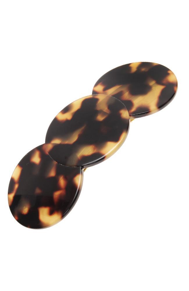 Triple Simple Circle Barrette - Classic