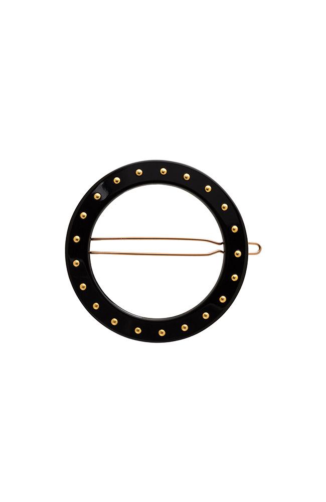 Studded Circle Cutout Tige Boule Barrette
