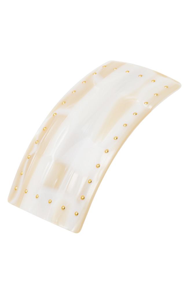 Studded Wide Barrette