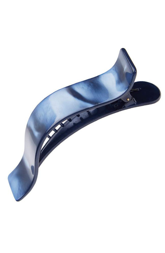 France Luxe Hair Clips, Rectangle Pinch Clips, Nacro Ocean Blue