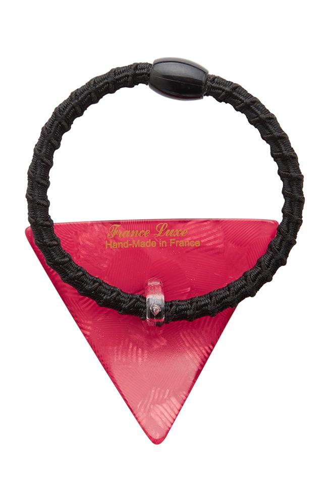 Triangle Ponytail Holder - Neon Spot