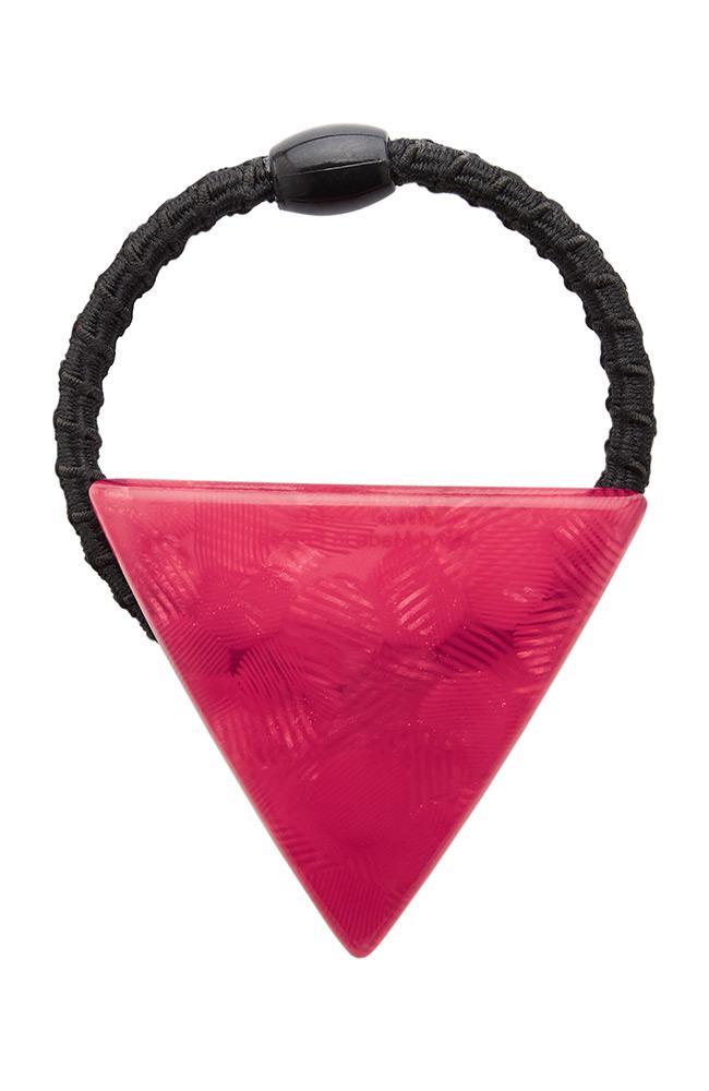 Triangle Ponytail Holder - Neon Spot