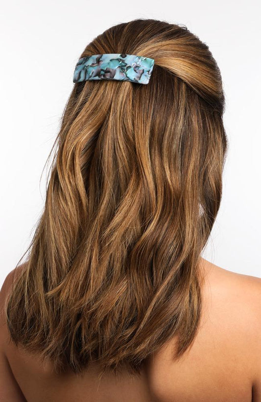 France Luxe Large Rectangle Barrette - Classic