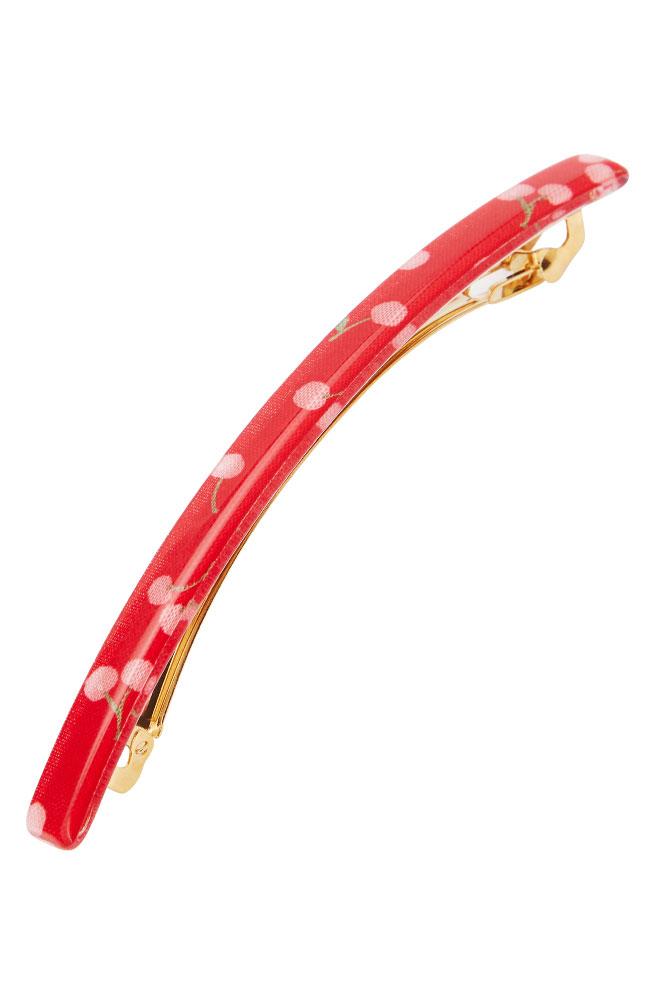 Long and Skinny Barrette - Cherry