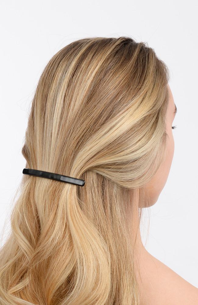 Long & Skinny barrette in fine hair