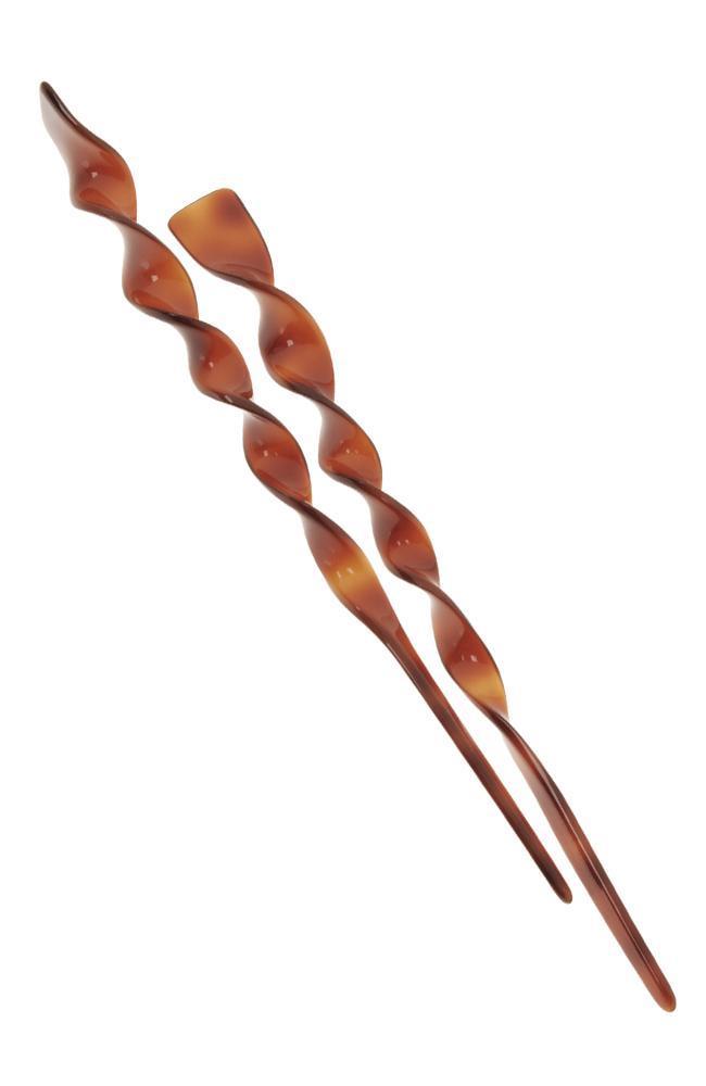 Twisted Hair Stick Pair - Classic