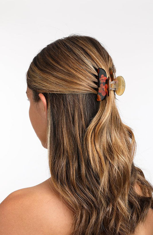 Small Couture Jaw - Dark Grounded Floral