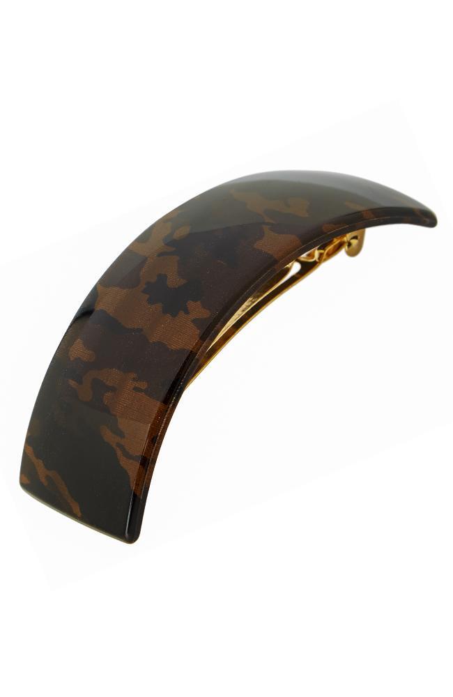 Rectangle Volume Barrette - Camo