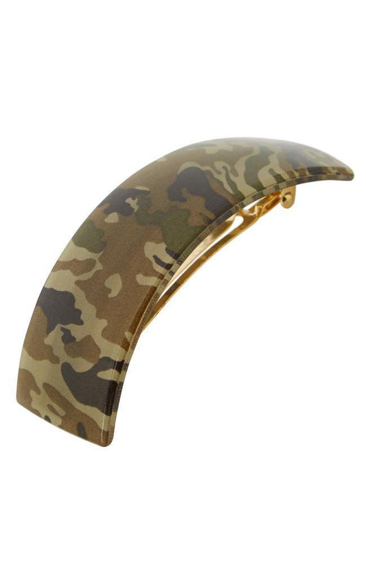 Rectangle Volume Barrette - Camo