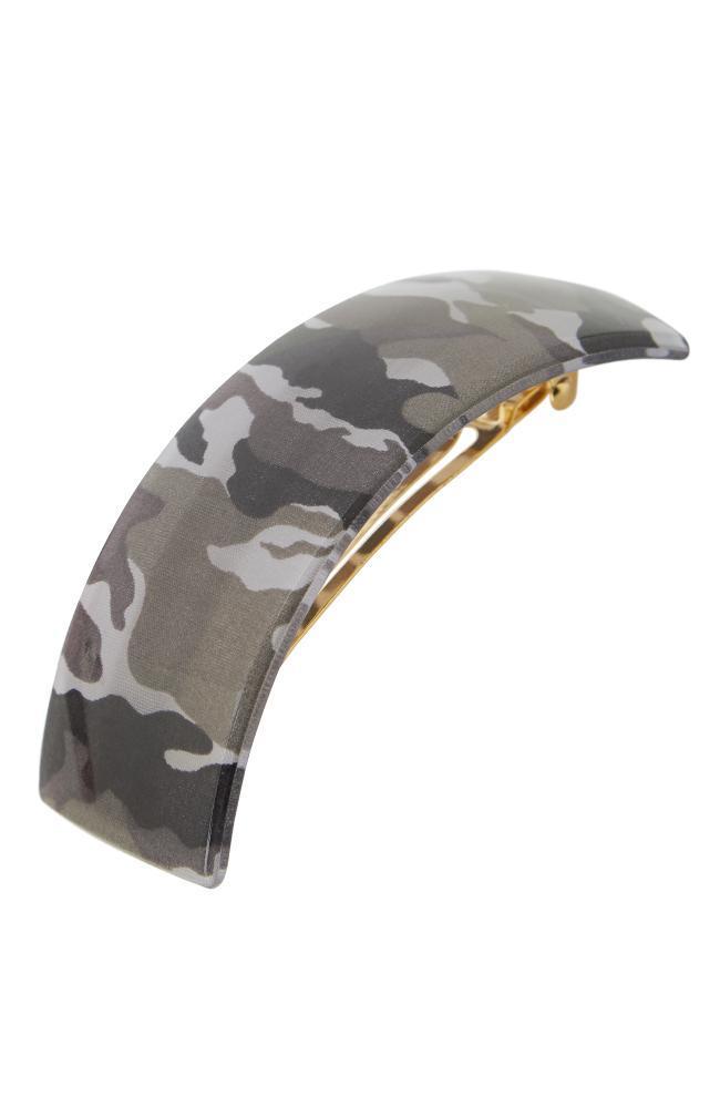 Rectangle Volume Barrette - Camo