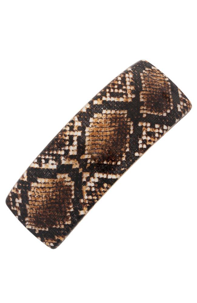 Rectangle Volume Barrette - Anaconda