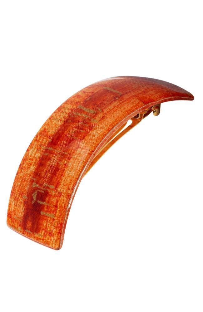 Rectangle Volume Barrette - Cork