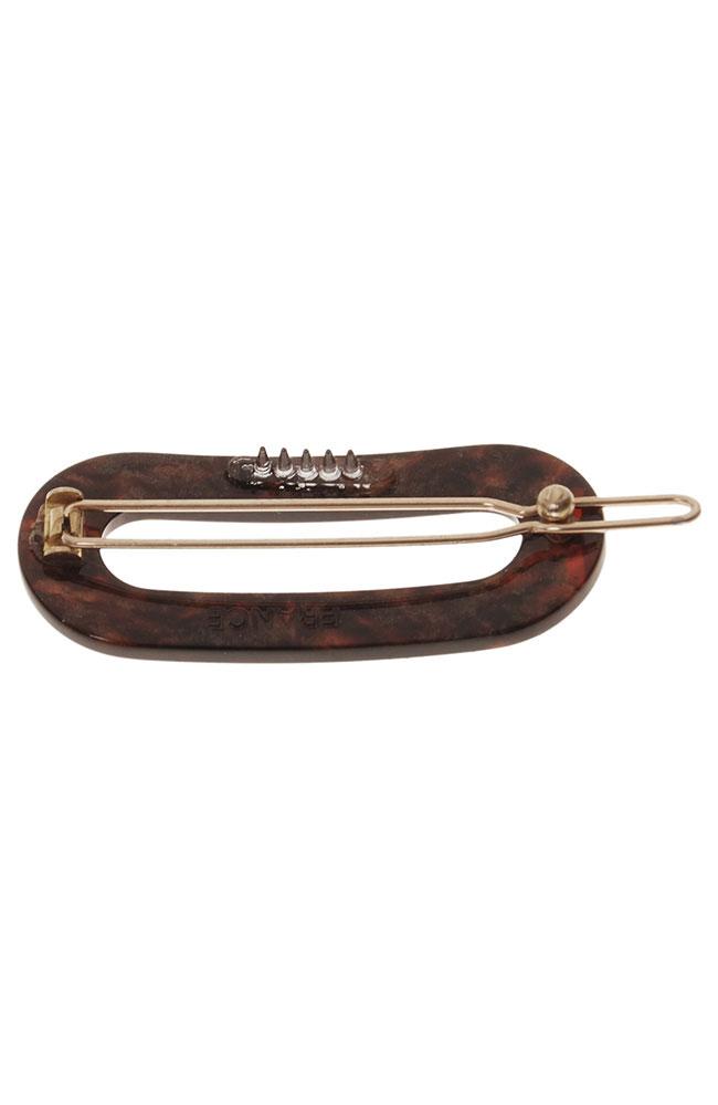 Tige boule barrette clasp on cutout french hair clip, France Luxe