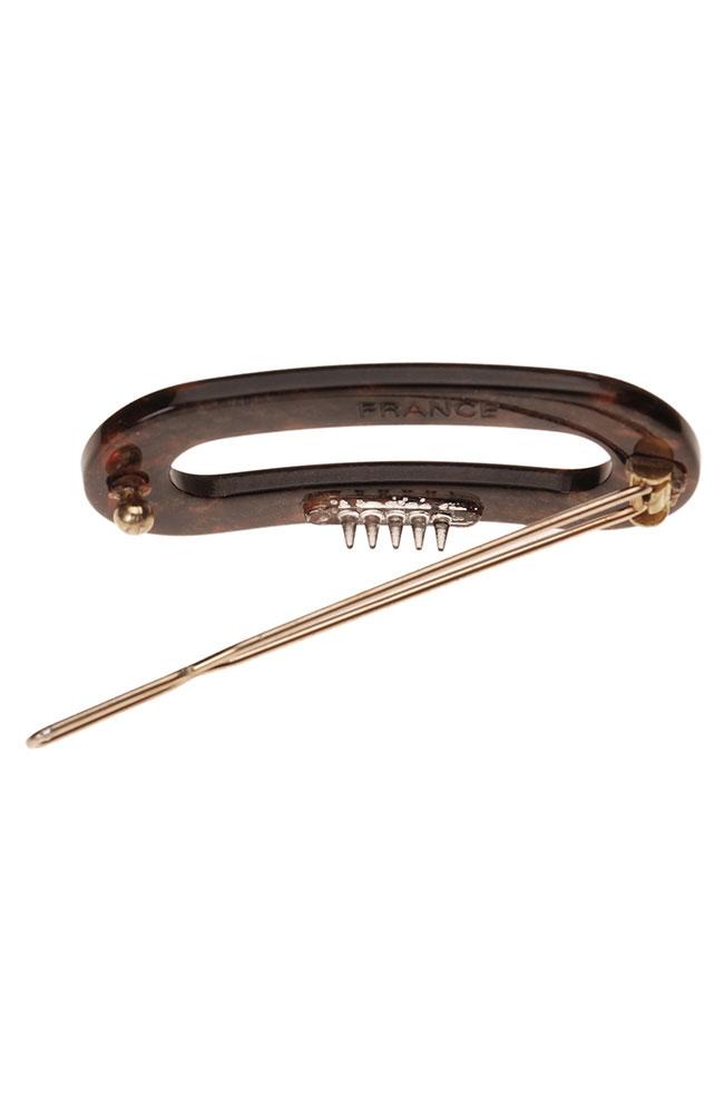 Mini Oval Tige Boule Barrette - Classic