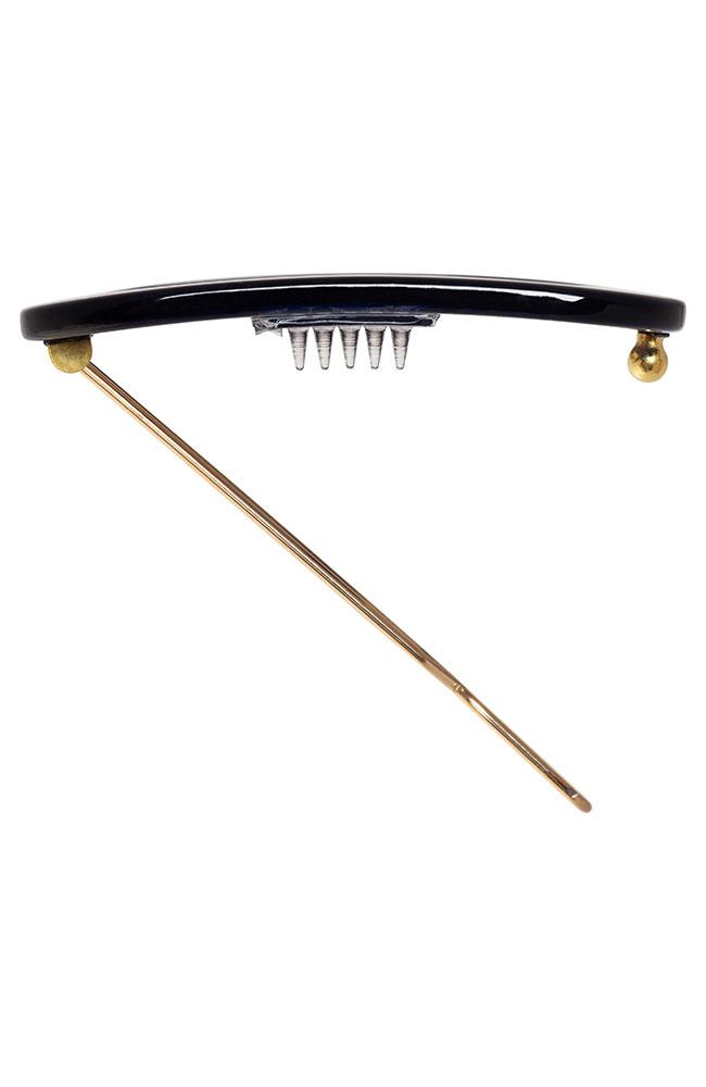 Mini Oval Tige Boule Barrette - Duchess