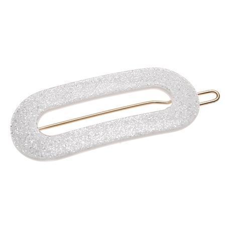 Mini Oval Tige Boule Barrette - Glitter