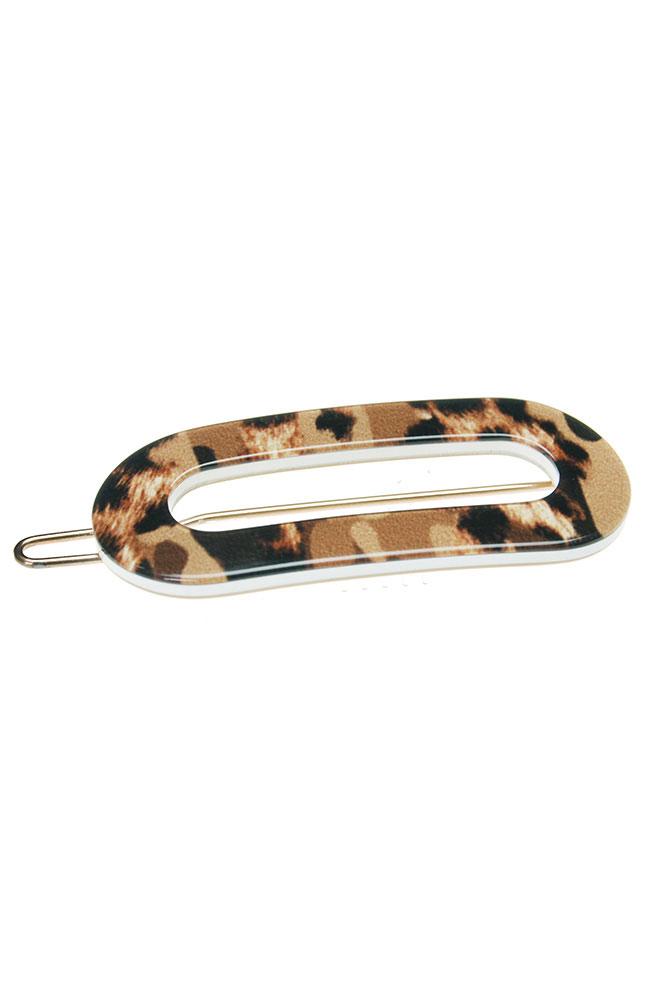 Mini Oval Tige Boule Barrette - Jungle
