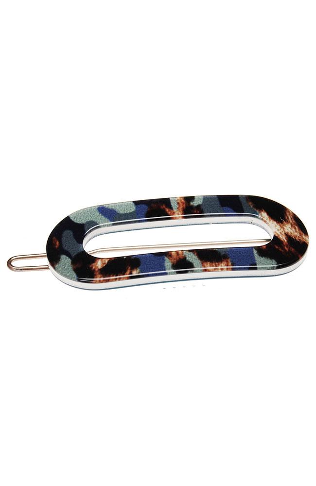 Mini Oval Tige Boule Barrette - Jungle
