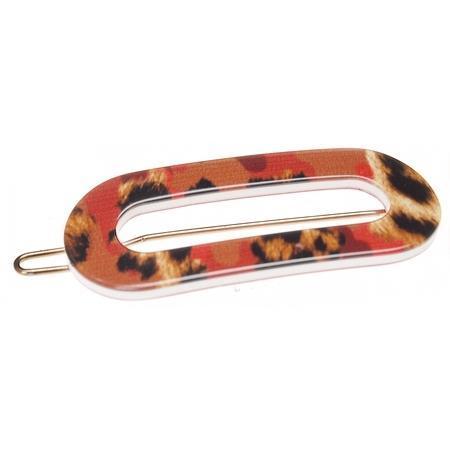 Mini Oval Tige Boule Barrette - Jungle