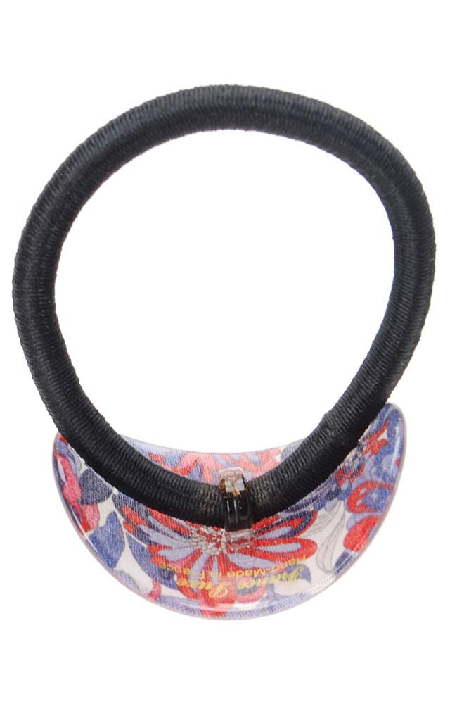 Oval Ponytail Holder - Splash Garden