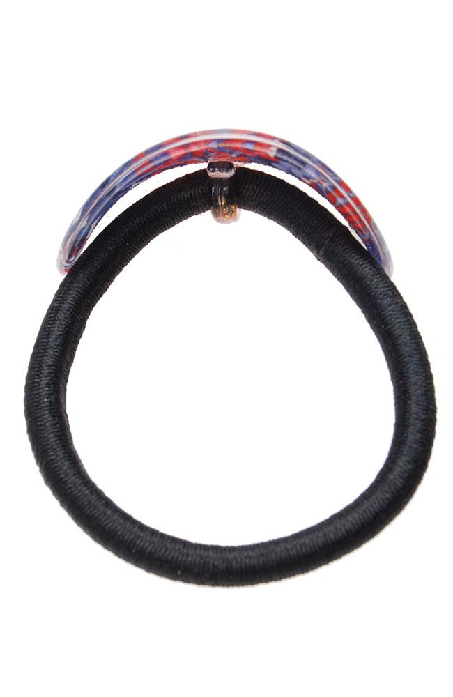 Oval Ponytail Holder - Splash Garden