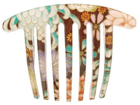 Handmade French Twist Comb - Chrysanthemum
