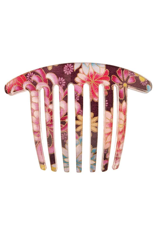 Handmade French Twist Comb - Chrysanthemum