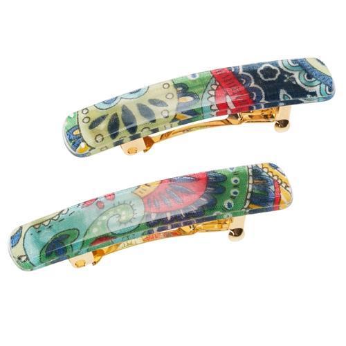 Mini Rectangle Barrette Pair - Macie