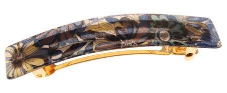 Classic Rectangle Barrette - Splash Garden