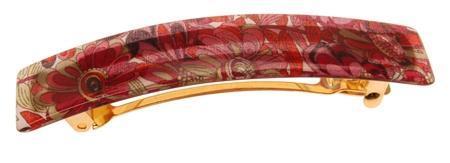 Classic Rectangle Barrette - Splash Garden