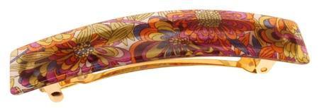 Classic Rectangle Barrette - Splash Garden