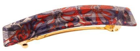 Classic Rectangle Barrette - Splash Garden