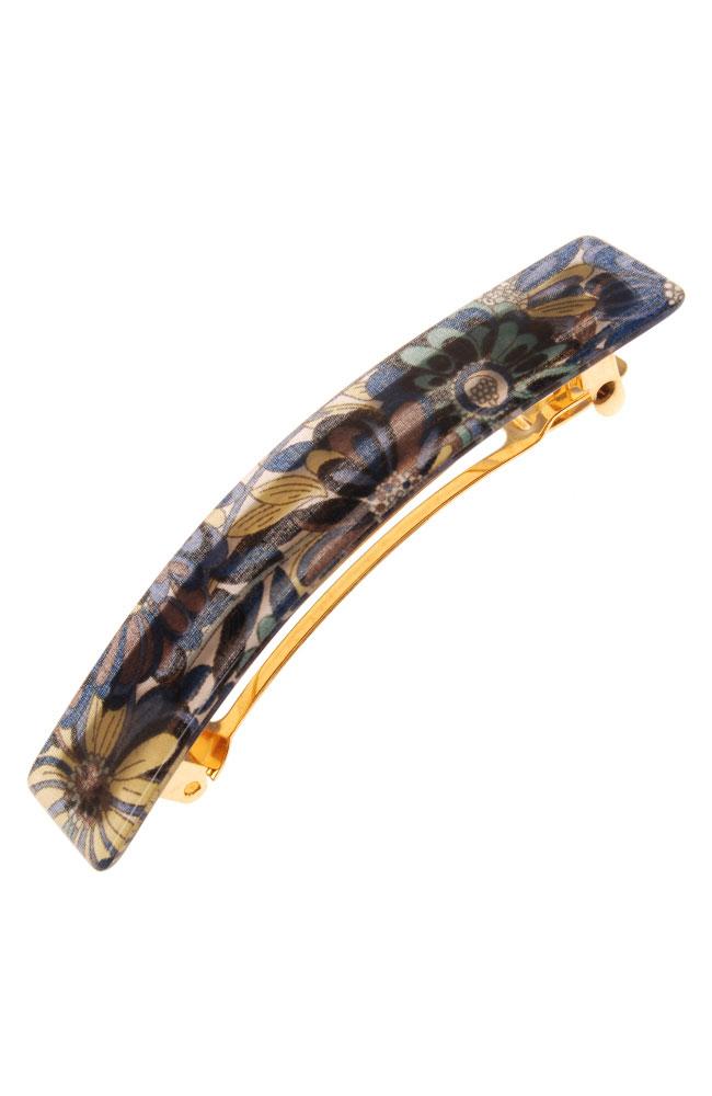 Classic Rectangle Barrette - Splash Garden