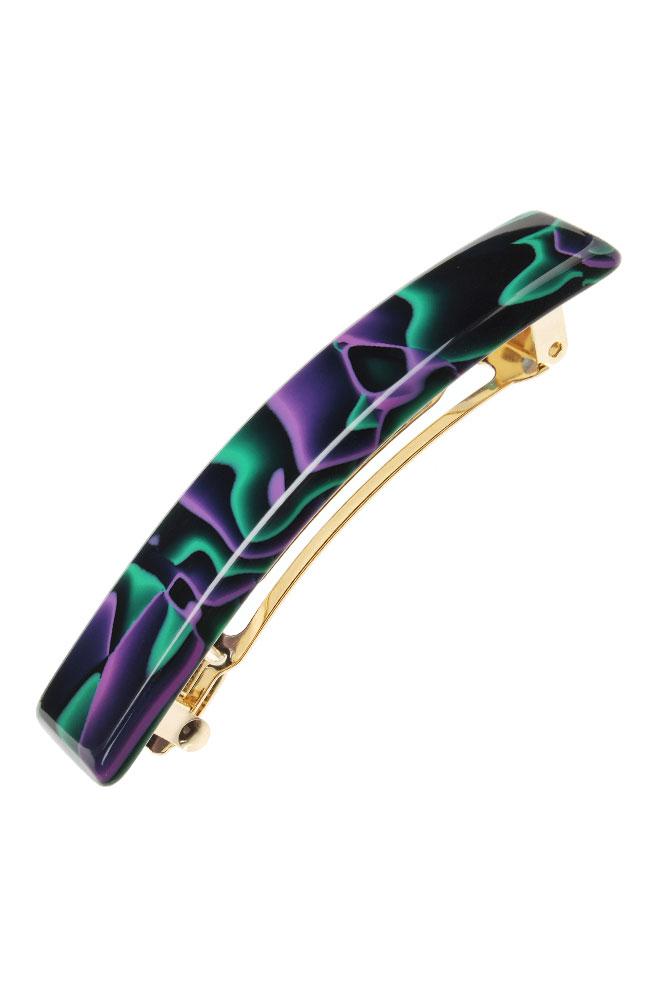 Classic Rectangle Barrette - Marble