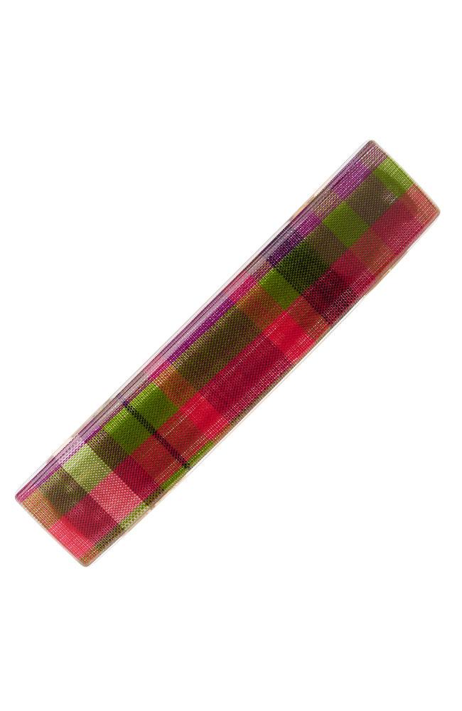 Classic Rectangle Barrette - Plaid