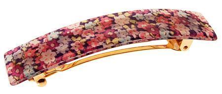 Classic Rectangle Barrette - Petite Fleur