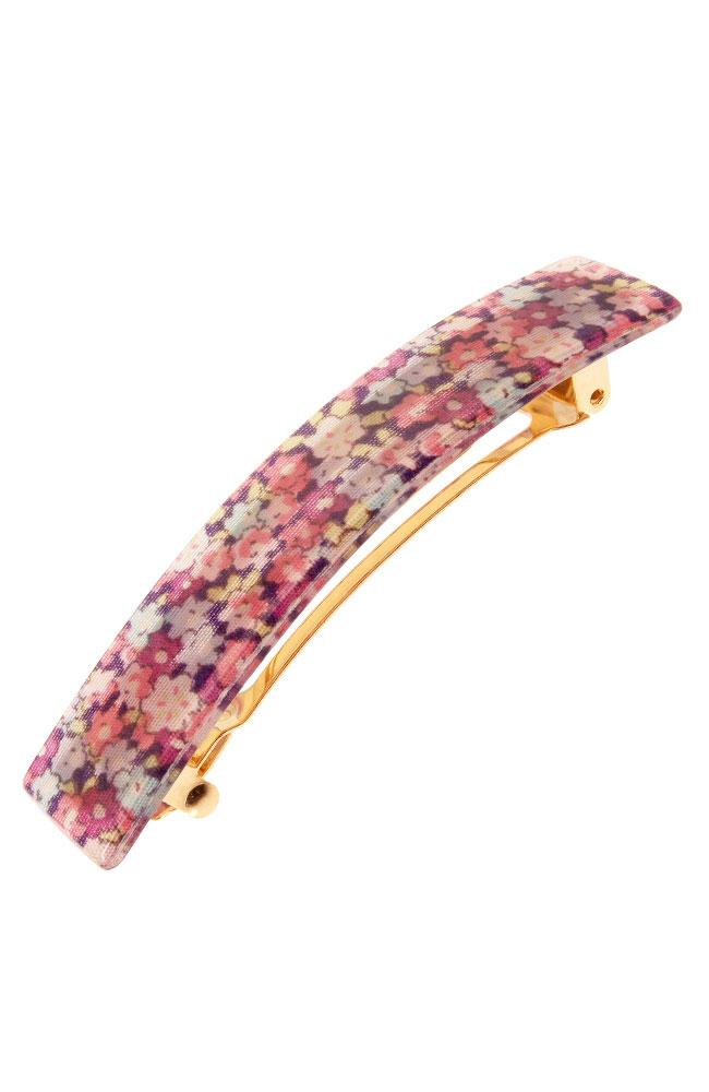 Classic Rectangle Barrette - Petite Fleur