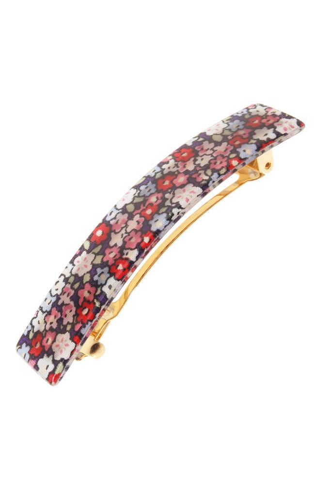 Classic Rectangle Barrette - Petite Fleur