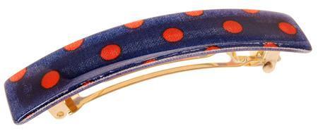 Classic Rectangle Barrette - Starboard Dot