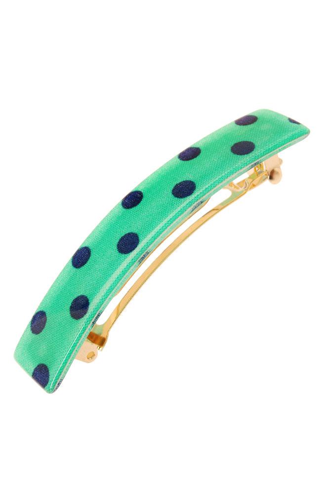 Classic Rectangle Barrette - Starboard Dot
