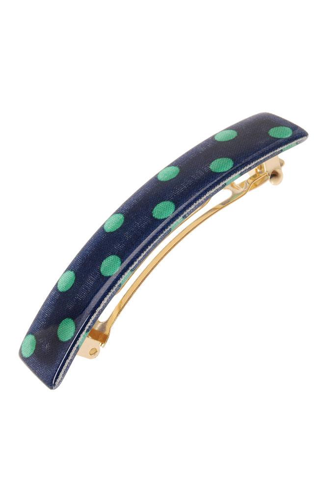 Classic Rectangle Barrette - Starboard Dot