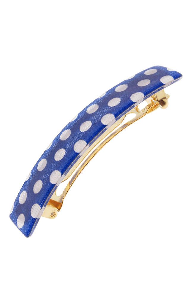 Classic Rectangle Barrette - Starboard Dot